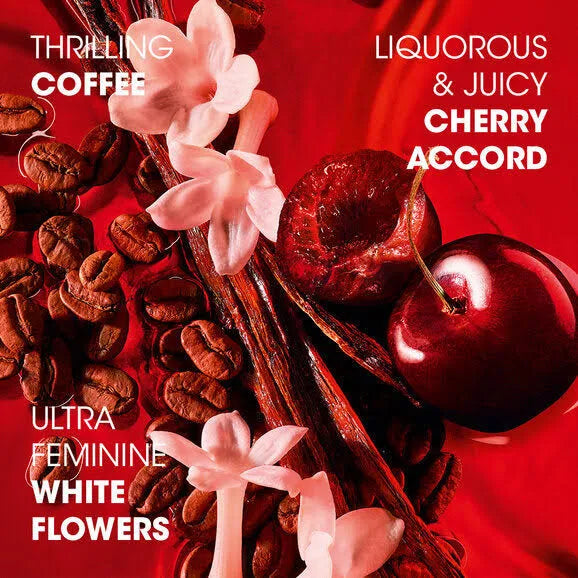 Yves Saint Laurent Black Opium Over Red Eau de Parfum 3.4 fl oz (100 ml) Women’s Cherry Vanilla Coffee Fragrance – Limited Edition