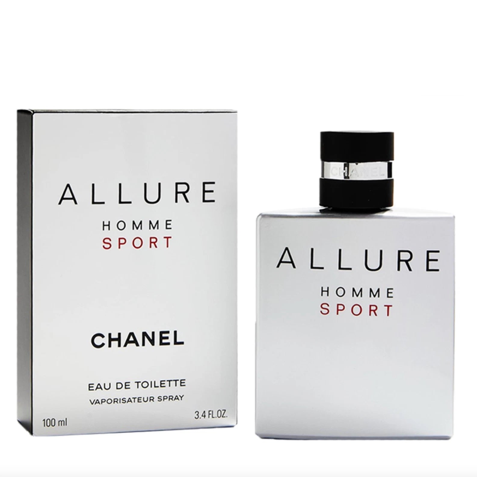 CHANEL Allure Homme Sport Eau de Toilette Spray 3.4 fl oz (100 ml) Men’s Fresh Citrus Woody Fragrance – Long Lasting