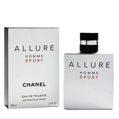 CHANEL Allure Homme Sport Eau de Toilette Spray 3.4 fl oz (100 ml) Men’s Fresh Citrus Woody Fragrance – Long Lasting