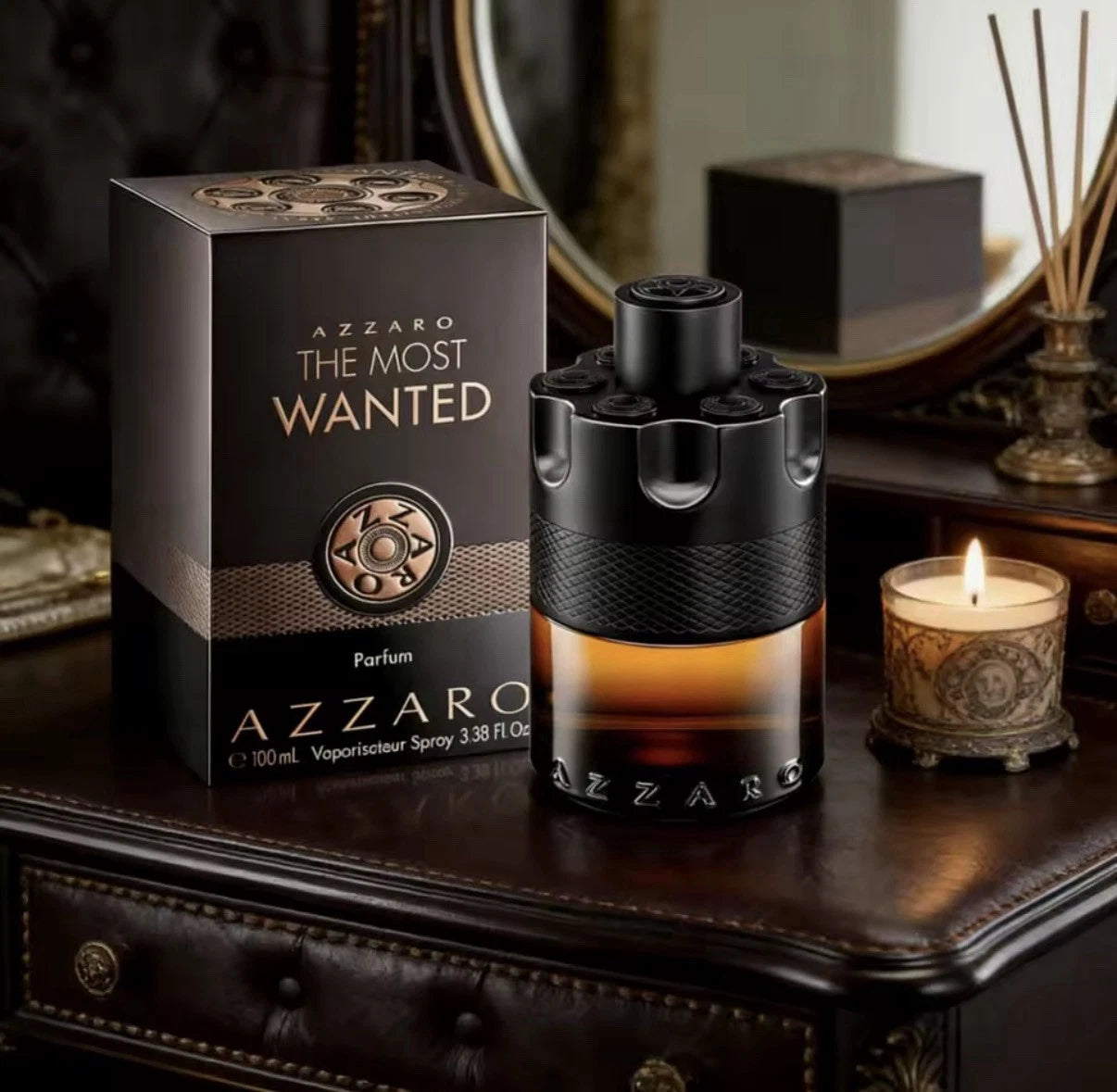 Azzaro The Most Wanted Eau de Parfum Intense 3.3 oz Men’s Cologne – Long Lasting Spicy Woody Fragrance