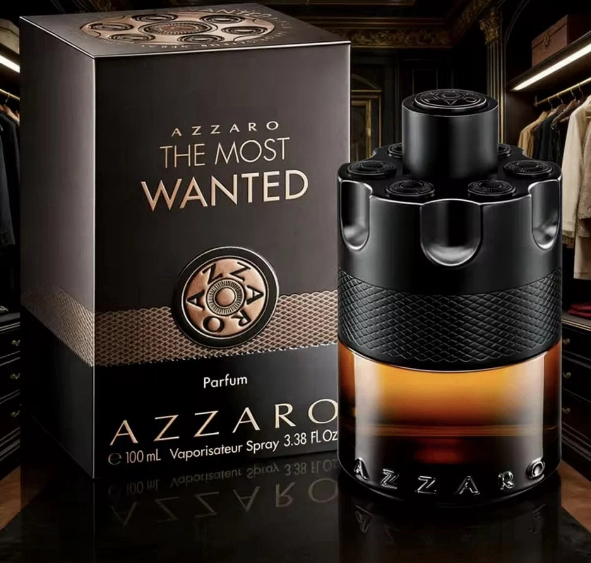 Azzaro The Most Wanted Eau de Parfum Intense 3.3 oz Men’s Cologne – Long Lasting Spicy Woody Fragrance