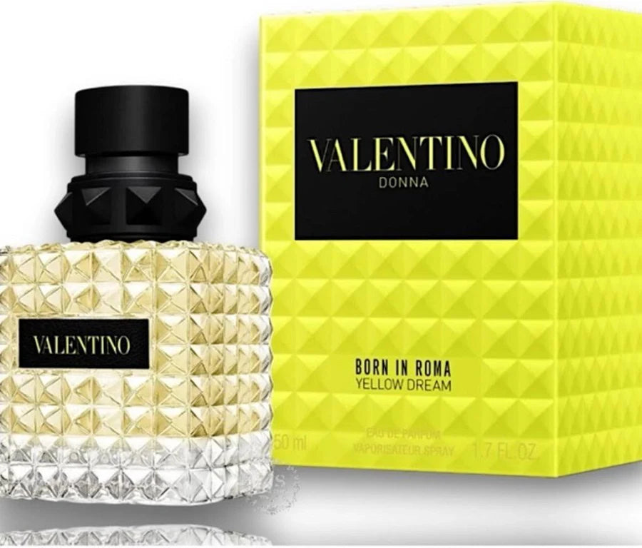 Valentino Donna Born In Roma Yellow Dream Eau de Parfum for Women 3.4 oz / 100ml – Floral Musky Long-Lasting Luxury Designer Fragrance