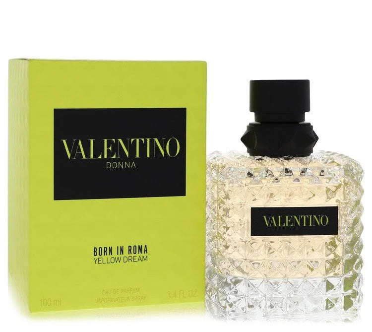 Valentino Donna Born In Roma Yellow Dream Eau de Parfum for Women 3.4 oz / 100ml – Floral Musky Long-Lasting Luxury Designer Fragrance