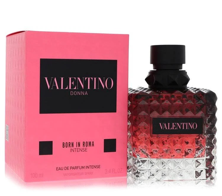 Valentino Donna Born In Roma Intense Eau de Parfum for Women 3.4 oz / 100ml – Warm Vanilla Floral Long-Lasting Luxury Designer Fragrance