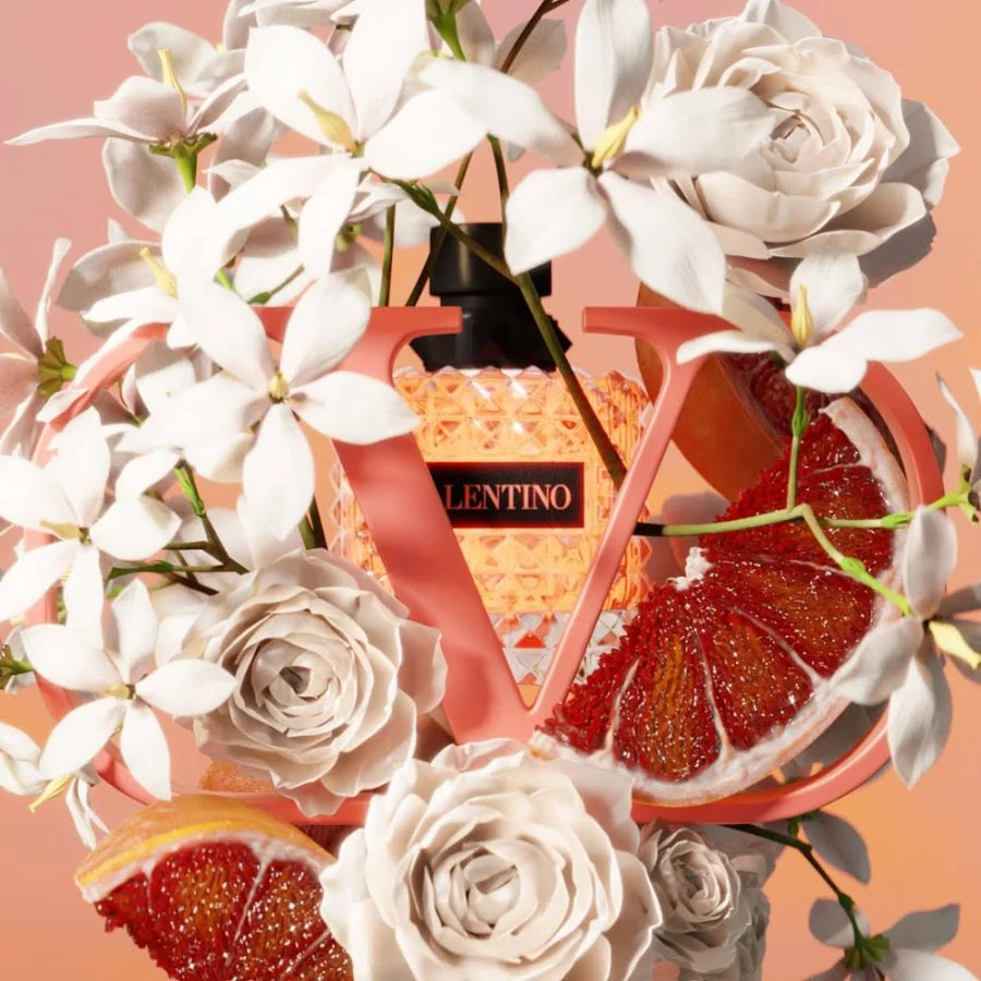 Valentino Donna Born In Roma Coral Fantasy Eau de Parfum for Women 3.4 oz / 100ml – Fruity Floral Long-Lasting Luxury Designer Fragrance