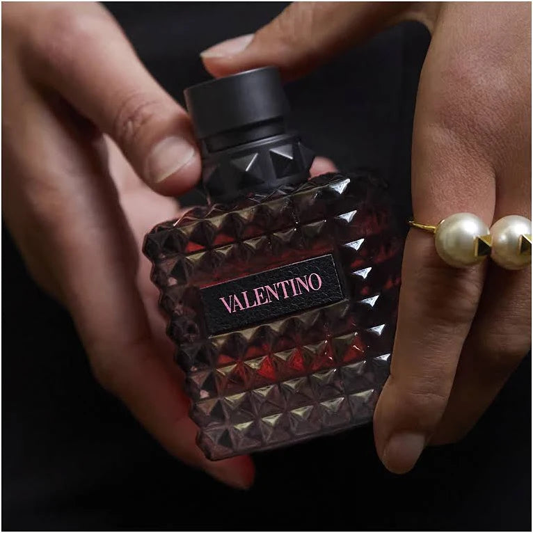 Valentino Donna Born In Roma Intense Eau de Parfum for Women 3.4 oz / 100ml – Warm Vanilla Floral Long-Lasting Luxury Designer Fragrance