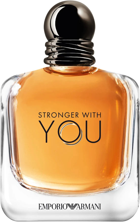 Emporio Armani Stronger With You Eau de Toilette for Men 3.4 oz / 100ml – Warm Spicy Vanilla Long-Lasting Designer Fragrance Spray