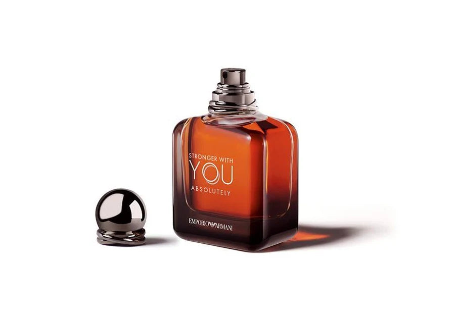 Emporio Armani Stronger With You Absolutely Parfum for Men 3.4 oz / 100ml – Warm Spicy Vanilla Long-Lasting Luxury Designer Fragrance