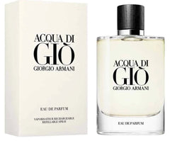 Giorgio Armani Acqua Di Giò Eau de Parfum for Men 3.4 oz / 100ml – Fresh Marine Woody Long-Lasting Luxury Designer Fragrance
